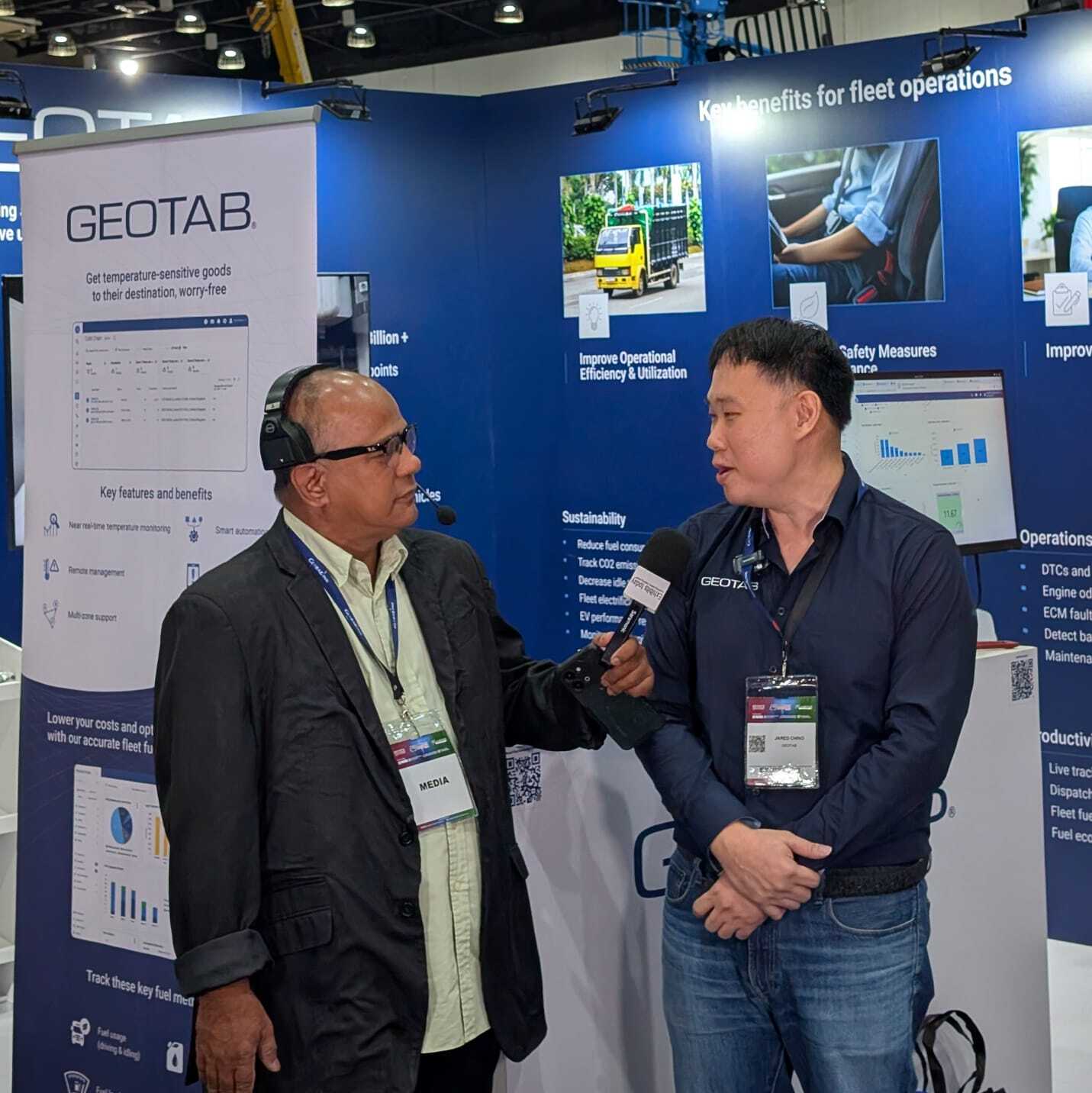 Jared Ching discusses Geotab solutions with Exhibits Today